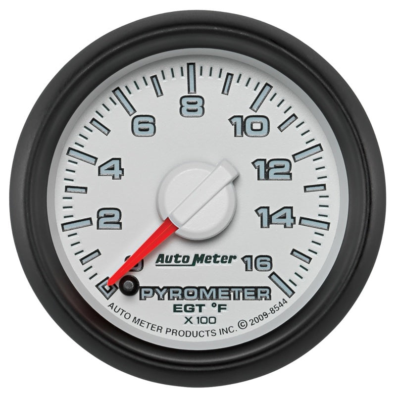 AutoMeter 8544 Autometer Factory Match 52.4mm Full Sweep Electronic 0-1600 Deg F EGT/Pyrometer Gauge