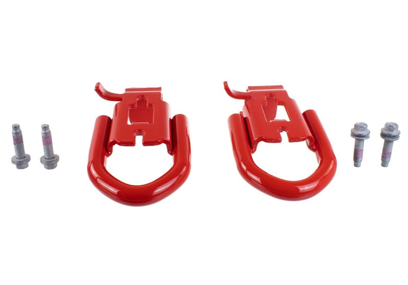 Ford Racing M-18954-RA 2019 Ford Ranger Front Tow Hooks - Pair - Red