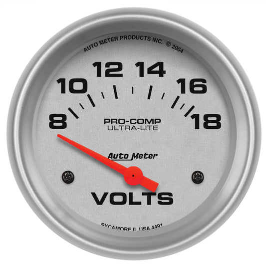 Autometer ATM4491 2-5/8in Voltmeter