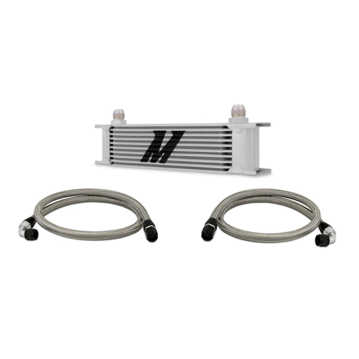Mishimoto MMOC-U Universal 10 Row Oil Cooler Kit (Metal Braided Lines)