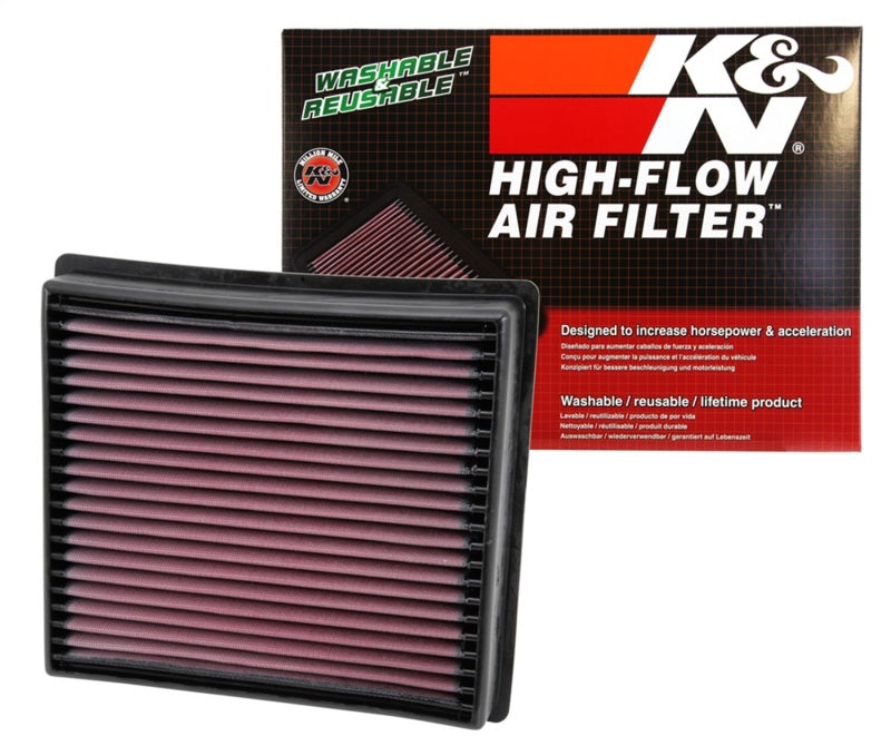 K&N Engineering 33-5005 K&N Replacement Panel Air Filter for 13-14 Dodge RAM 2500/3500/4500/5500 6.7L L6 Diesel