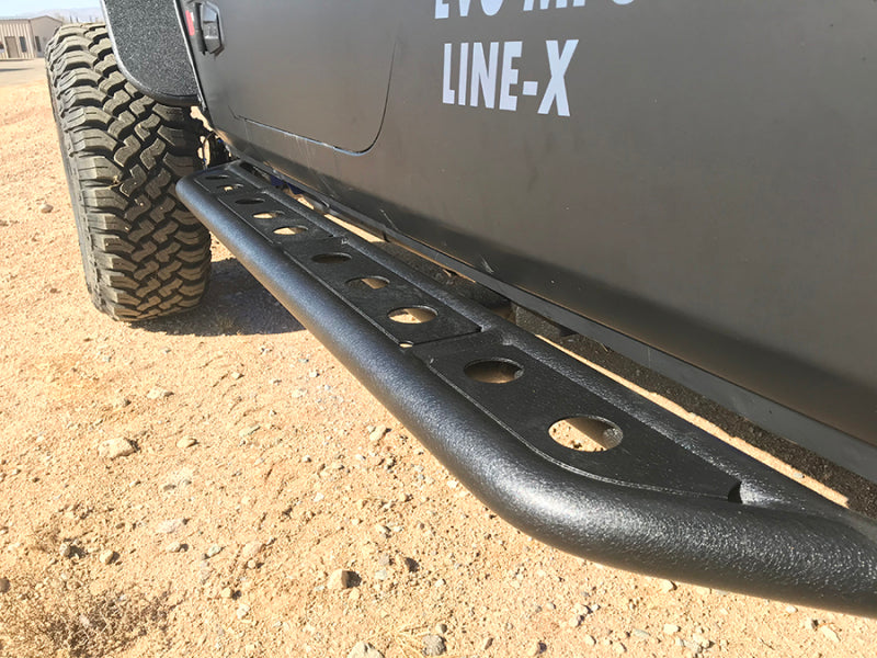 Fishbone Offroad FB23070 07-18 Jeep Wrangler JK 4 Door Steel Side Steps - Black Textured Powdercoat