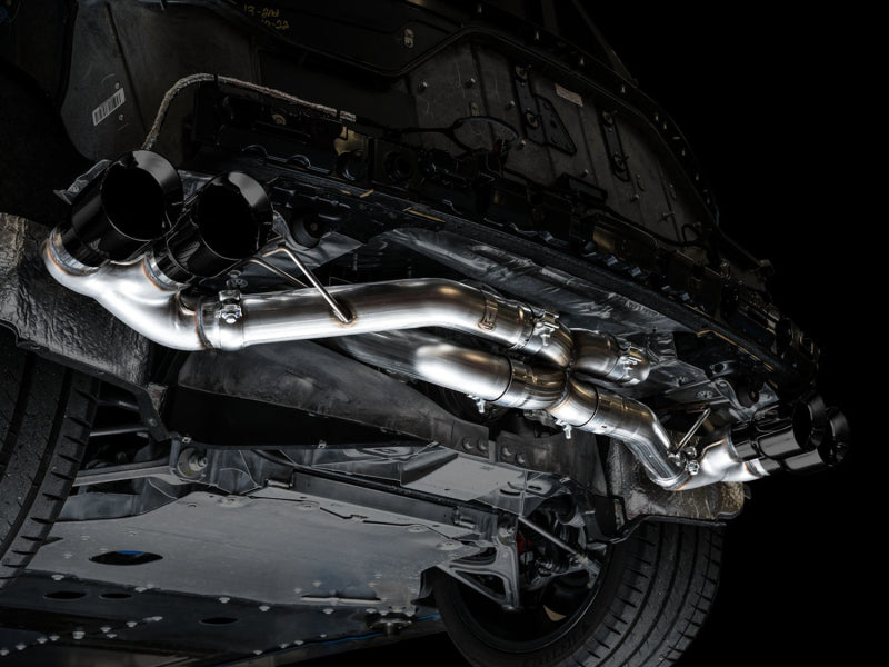Awe Tuning C8 Corvette Exhaust Quad Black Tips AWE3020-43086