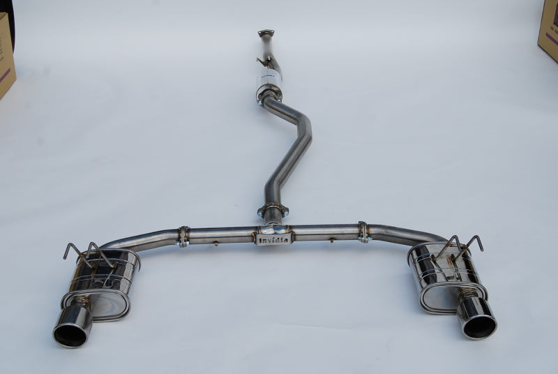 Invidia HS22HS4QD1RSL 2022+ Honda Civic Si (1.5T) 70mm Q300 Cat Back Exhaust - Rolled SS Tips