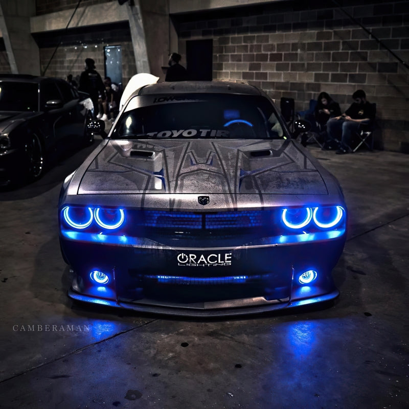 ORACLE Lighting 1458-332 Oracle 0814 Dodge Challenger Dynamic Surface Mount Headlight/Fog Light Halo Kit COMBO SEE WARRANTY