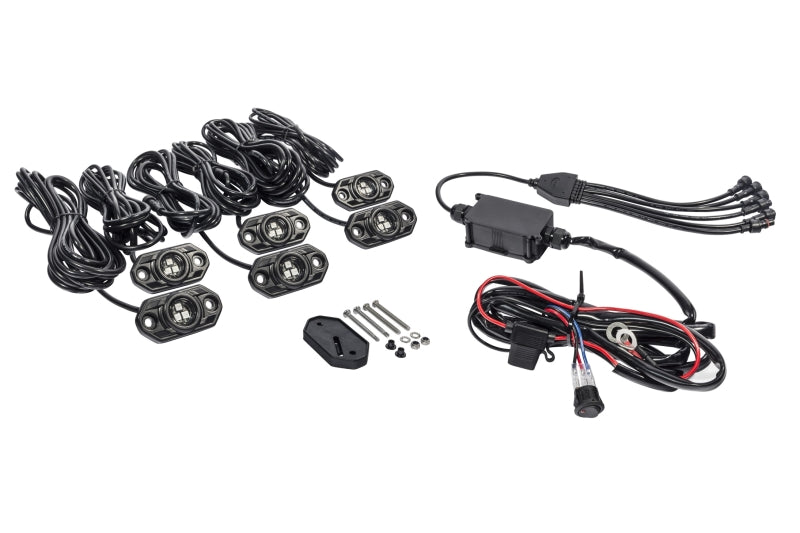 KC HiLiTES 339 C-Series RGB LED Rock Light Kit (Incl. Wiring) - Set of 6