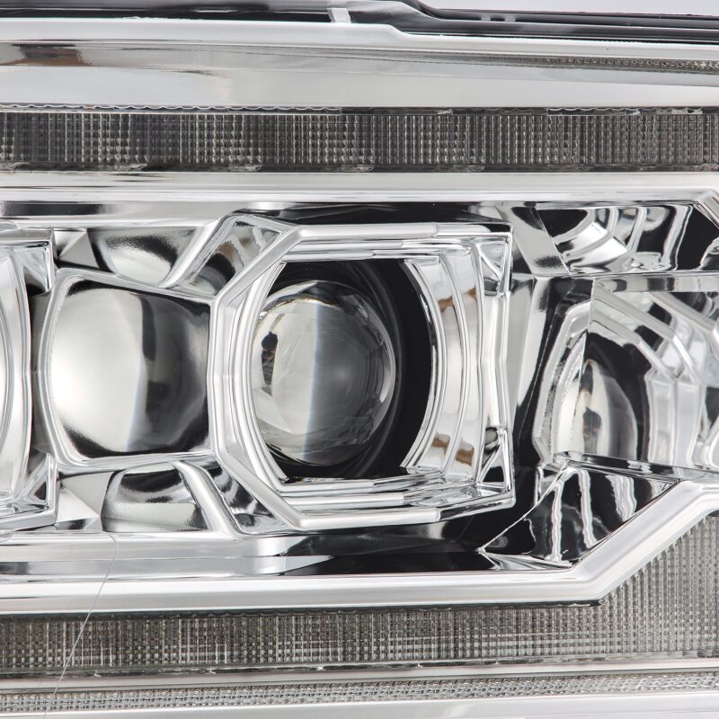 AlphaRex 880559 09-18 Dodge RAM 2500 LUXX LED Proj Headlights Plank Style Chrm w/Activ Light/Seq Signal/DRL