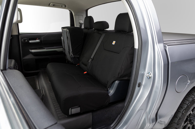 Covercraft GTF4127COBK 19-22 Ford F250 Carhartt Super Dux PrecisionFit Custom Second Row Seat Covers - Black