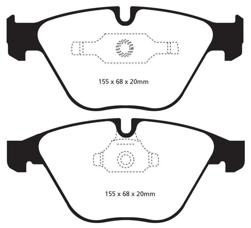 EBC DP42006R 11+ BMW Z4 3.0 Twin Turbo iS (E89) Yellowstuff Front Brake Pads