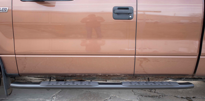 Fishbone Offroad FB21377 09-14 Ford F150 Extended Super Cab Oval Side Steps - Black Textured