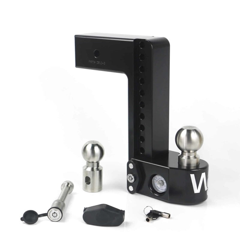 Weigh Safe WS10-3-KA-CER-BLA 10in Drop Hitch w/Built-in Scale & 3in Shank (8K/21K GTWR) w/WS05 - Black Cerakote