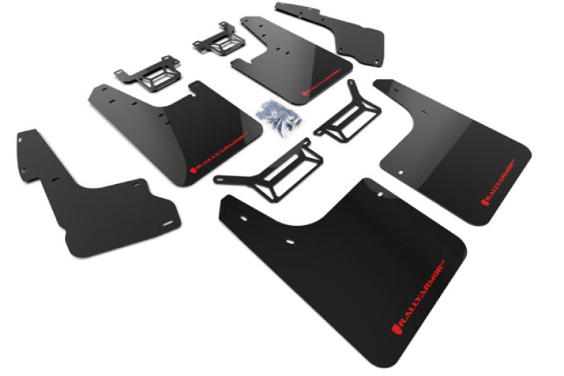 Rally Armor MF48-UR-BLK/RD 12-24 Toyota 4Runner Black UR Mud Flap w/Red Logo