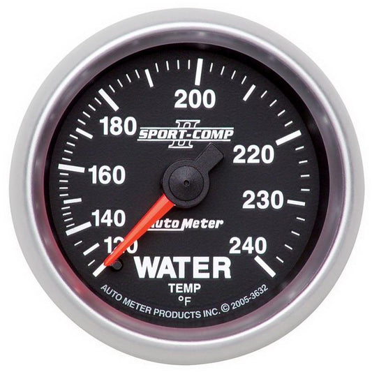 Autometer ATM3632 2-1/16in S/C II Water Temp. Gauge 120-240