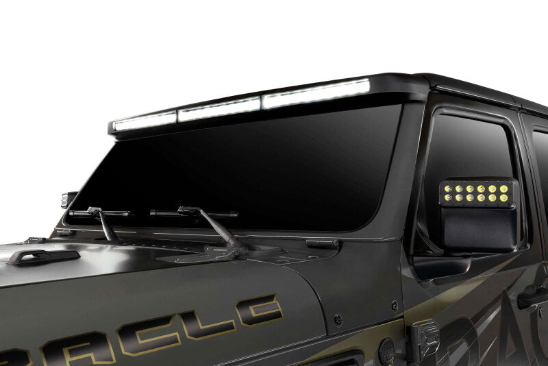 ORACLE Lighting 5917-023 Oracle Jeep Wrangler JL/Gladiator JT Integrated Windshield LED Light Bar System