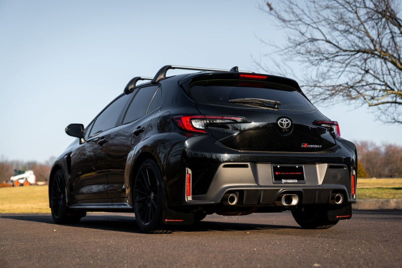 Rally Armor MF89-UR-BLK-WH 23-25 Toyota GR Corolla Black UR Mud Flap w/White Logo