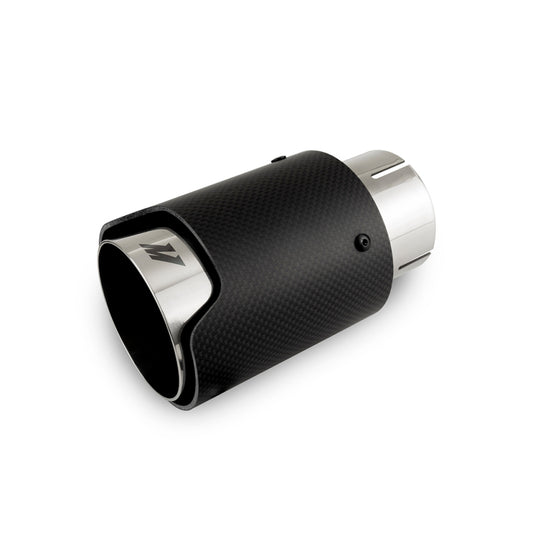 Mishimoto MMEXH-TIP-CFM25P Carbon Fiber Muffler Tip 2.5in Inlet 3.5in Outlet M Polished