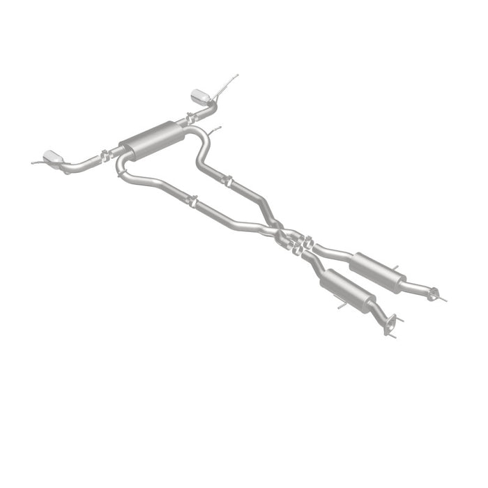 Magnaflow 19216 MagnaFlow Cat-Back SS 2.5in Dual Split Rear 4in Black Tip 11-16 Jeep Grand Cherokee 5.7L V8/3.6L V6
