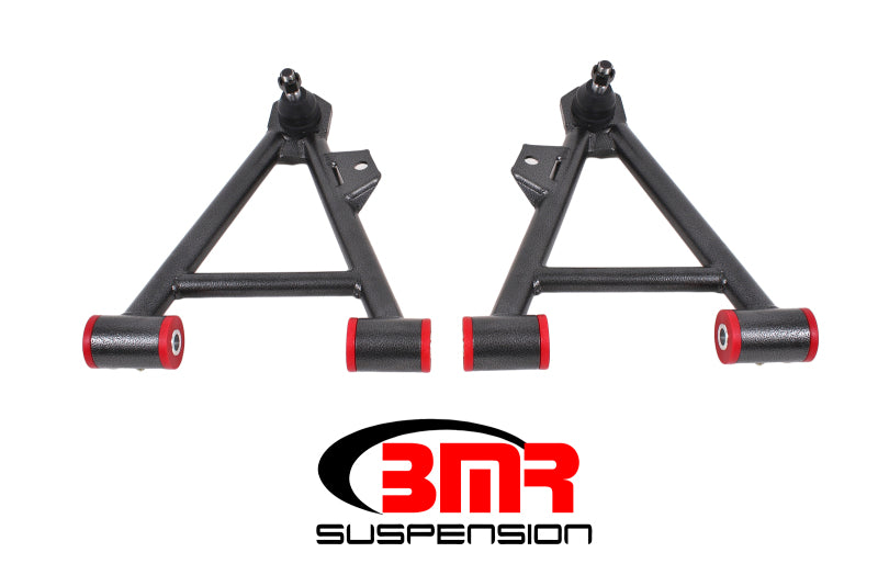 BMR Suspension AA041H BMR 94-04 Mustang Lower Non-Adj. A-Arms (Coilover Only) w/ STD. Ball Joint (Poly) - Black Hammertone