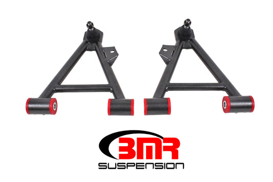 BMR Suspension AA041H BMR 94-04 Mustang Lower Non-Adj. A-Arms (Coilover Only) w/ STD. Ball Joint (Poly) - Black Hammertone