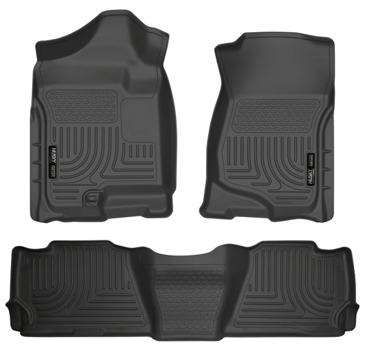 Husky Liners 98261 07-13 GM Escalade ESV/Avalanche/Suburban WeatherBeater Black Front/2nd Row Floor Liners