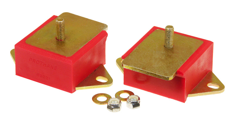 Prothane 1-501 72-86 Jeep CJ 6cyl Motor Mounts - Red
