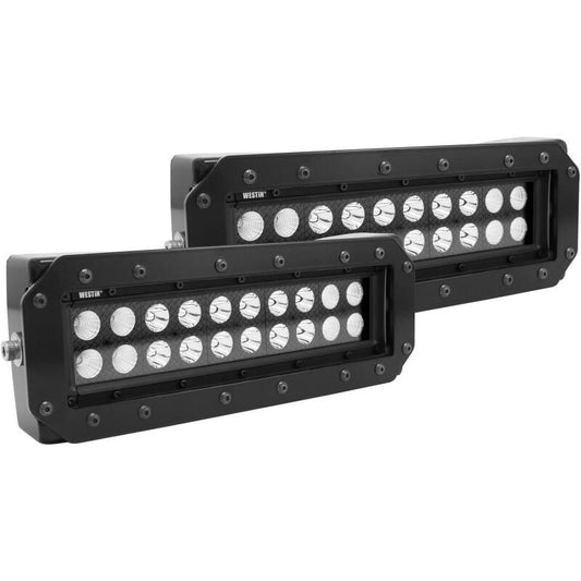 Westin 57-0035 HDX Flush Mount B-FORCE LED Light Kit (Set of 2) w/wiring harness - Black
