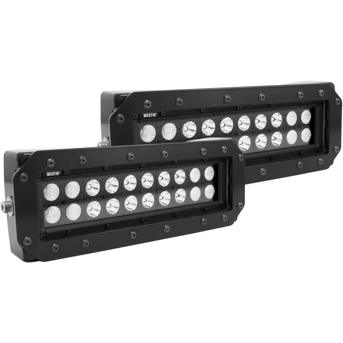 Westin 57-0035 HDX Flush Mount B-FORCE LED Light Kit (Set of 2) w/wiring harness - Black
