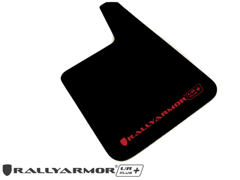 Rally Armor MF20-URP-BLK/RD Universal Fit (No Hardware) UR Plus Black UR Mud Flap w/ Red Logo
