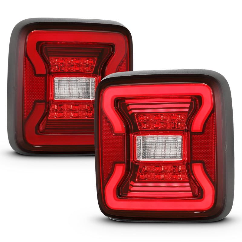 ANZO 311295 18-19 Jeep Wrangler JL LED Taillights Black