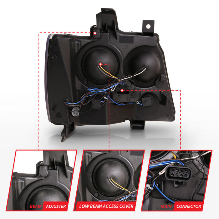 ANZO 111402 ANZ LED/Projector Headlights