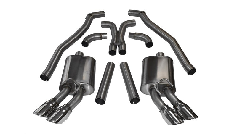 CORSA Performance 14971 Corsa 2012-2015 Chevrolet Camaro Coupe ZL1 6.2L V8 Polished Sport Cat-Back + XO Exhaust