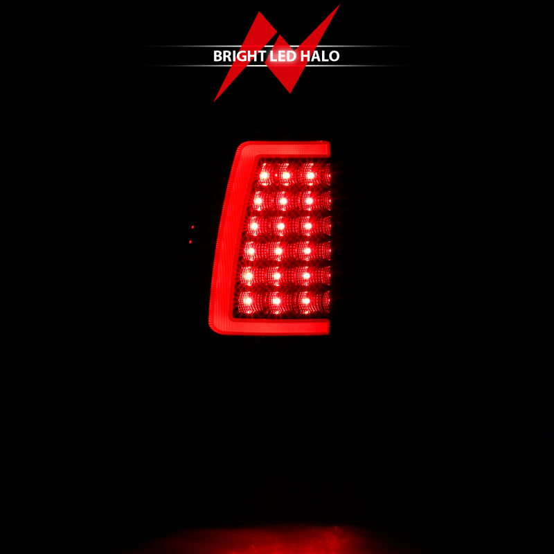 ANZO 311334 2003-2006 Chevy Silverado 1500 LED Taillights Plank Style Black w/Smoke Lens