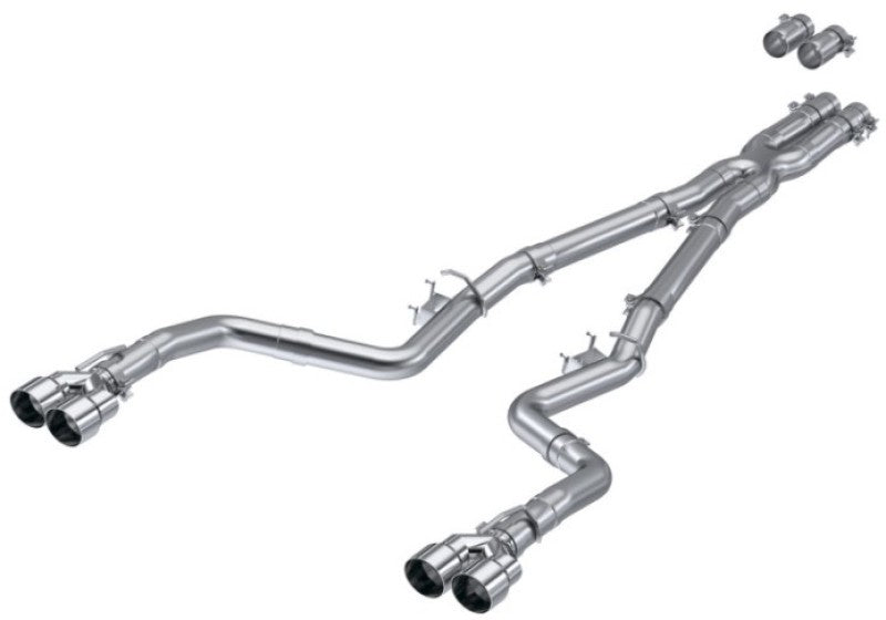MBRP S7114AL 15-Up Challenger 5.7L / 17-Up 6.2L/6.4L 3in Race Series Cat-Back w/ Quad Tips AS Exhaust