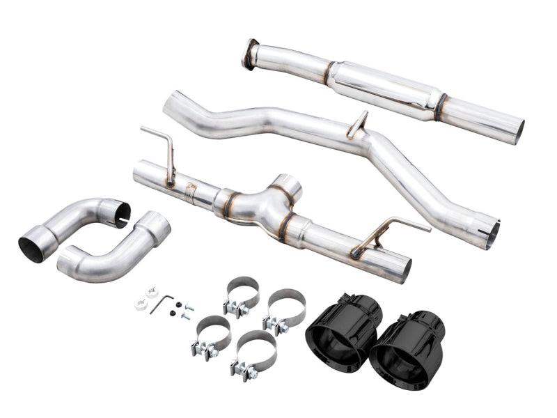 AWE Tuning 3020-33279 AWE Subaru BRZ / Toyota GR86 / Toyota 86 Track Edition Cat-Back Exhaust- Diamond Black Tips