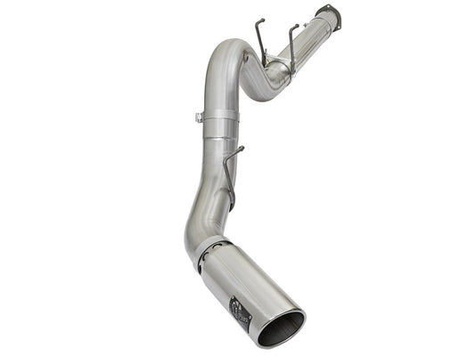 aFe 49-03090-P ATLAS 5in DPF-Back Alum Steel Exhaust System w/Polished Tip 2017 Ford Diesel Trucks V8-6.7L (td)