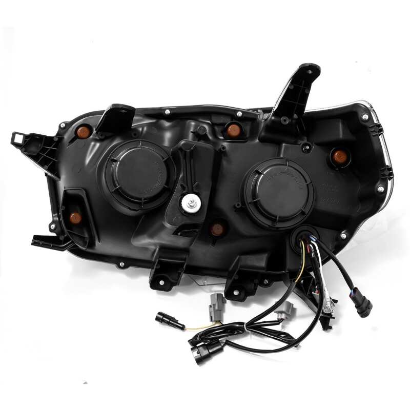AlphaRex 880758 10-13 Toyota 4Runner NOVA LED Proj Headlights Plank Style Alpha Black w/Seq Signal/DRL