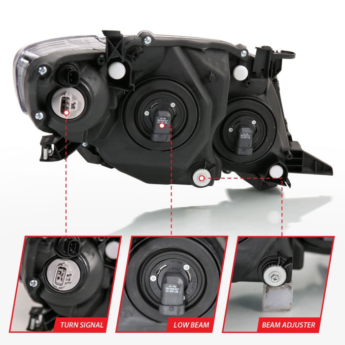 ANZO 121541 ANZ Crystal Headlights