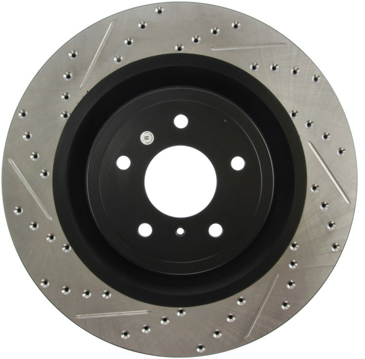 Stoptech 127.42100R StopTech Infiniti G37 / Nissan 370Z SportStop Slotted & Drilled Front Right Rotor