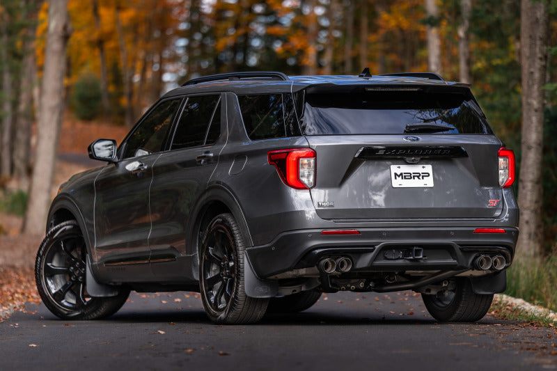 MBRP S52033CF 20-21 Ford Explorer ST 3.0L EcoBoost Dual Rear Exit Axle Back w/ Quad Carbon Fiber Tips - T304
