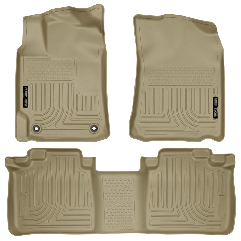 Husky Liners 98903 2012 Toyota Camry WeatherBeater Combo Tan Floor Liners