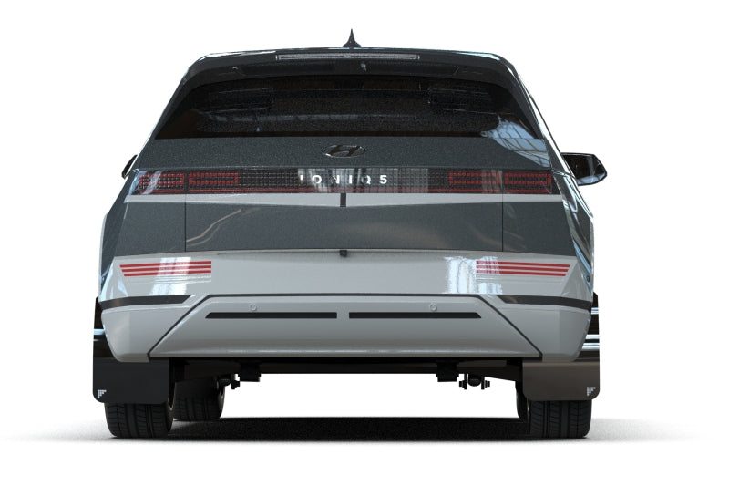 Rally Armor MF137-BAT-BLK-SIL 2025 Hyundai Ioniq 5 PE Black UR Mud Flap w/Silver Battery Logo