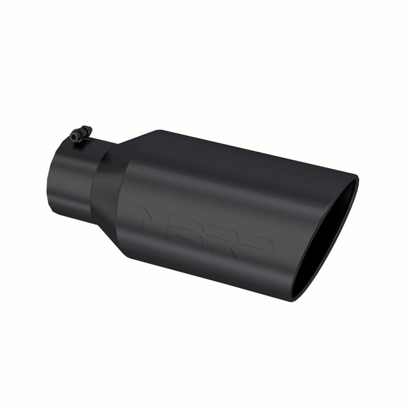 MBRP T5129BLK Universal Tip 8in OD Rolled End 5in Inlet 18in Length T304 - Black