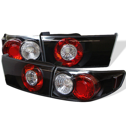 SPYDER 5003980 Spyder Honda Accord 03-05 4Dr Euro Style Tail Lights Black ALT-YD-HA03-4D-BK
