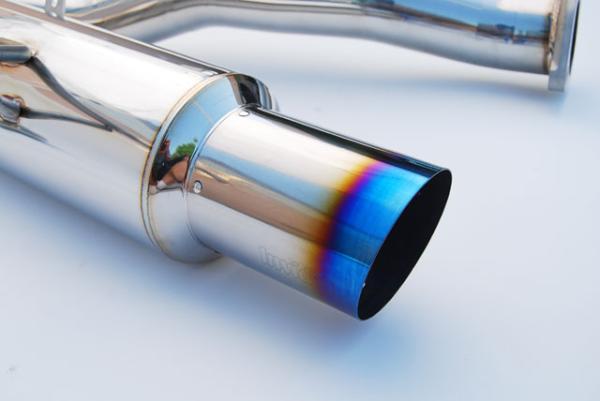 Invidia HS08SW4GST 08-09 WRX Sedan 76mm (101mm tip) RACING Titanium Tip Cat-back Exhaust