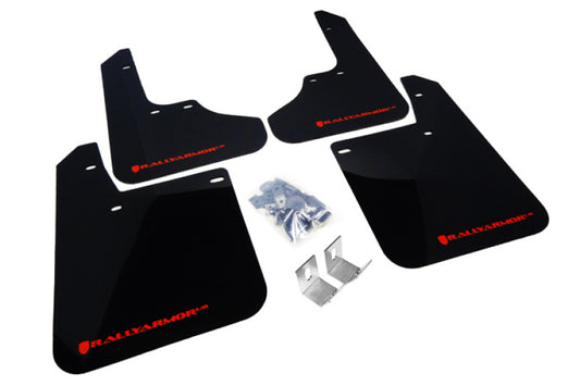 Rally Armor MF2-UR-BLK/RD 93-01 Subaru Impreza RS Black UR Mud Flap w/ Red Logo