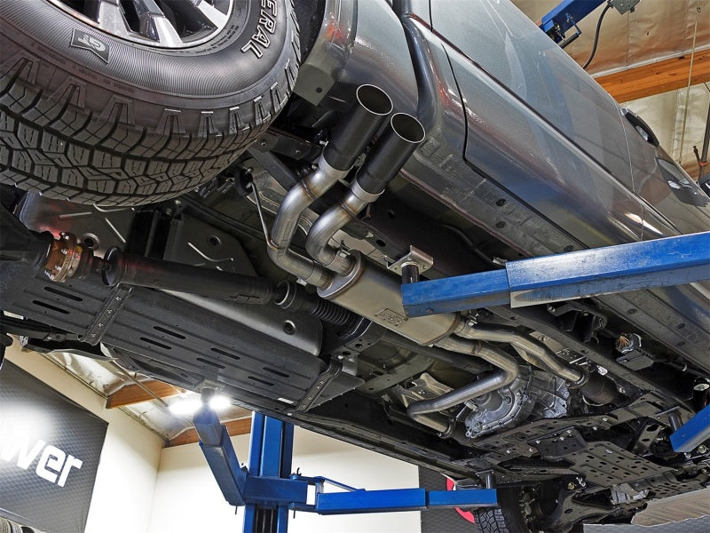 aFe 49-46126-B POWER Rebel Series 2-1/2in 409 SS Cat Back Exhaust w/ Black Tips 16-17 Nissan Titan V8 5.6L