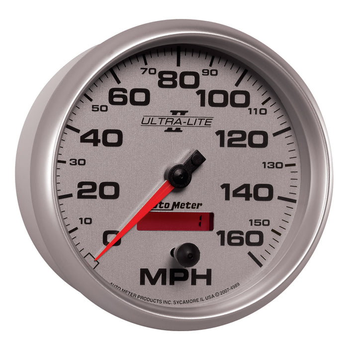 AutoMeter 4989 Autometer Ultra-Lite II 5 Inch 160 MPH FSE Programmable Speedometer