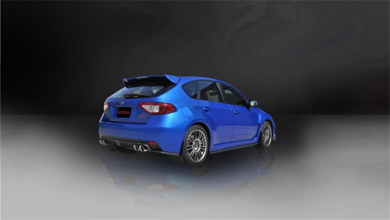 CORSA Performance 14862 Corsa 2008-2014 Subaru Impreza Hatchback STI 2.5L Turbo Manual Polished Sport Cat-Back Exhaust
