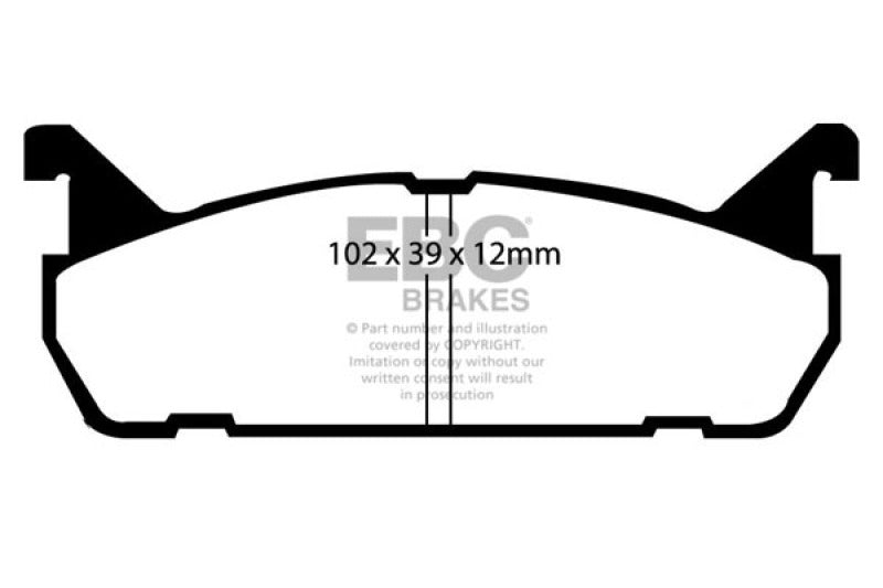 EBC DP4828R 91-96 Ford Escort 1.8 Yellowstuff Rear Brake Pads