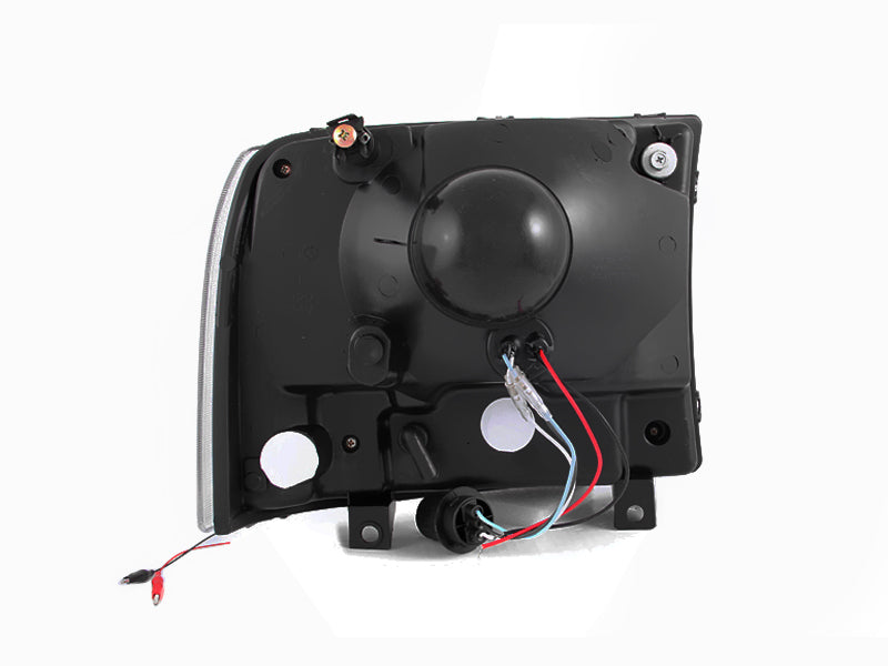 ANZO 111088 2000-2004 Ford Excursion Crystal Headlights Chrome w/ LED 1pc